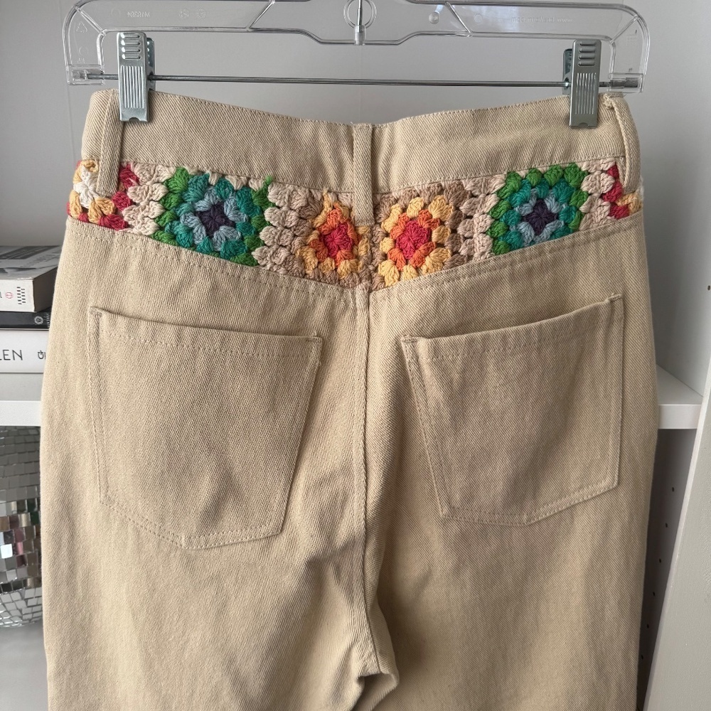 WE THE FREE PEOPLE Crochet Zuri Mom Jeans - Picture 9 of 11